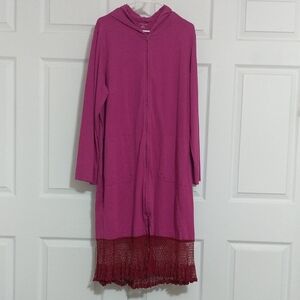 #112.Land's End Women's Longsleeve Dress with Hood. Size:XL (Altherned Buttom)